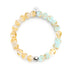 Sunset Spectre | .925 Sterling Silver | Firefly Glass Skull Bracelet